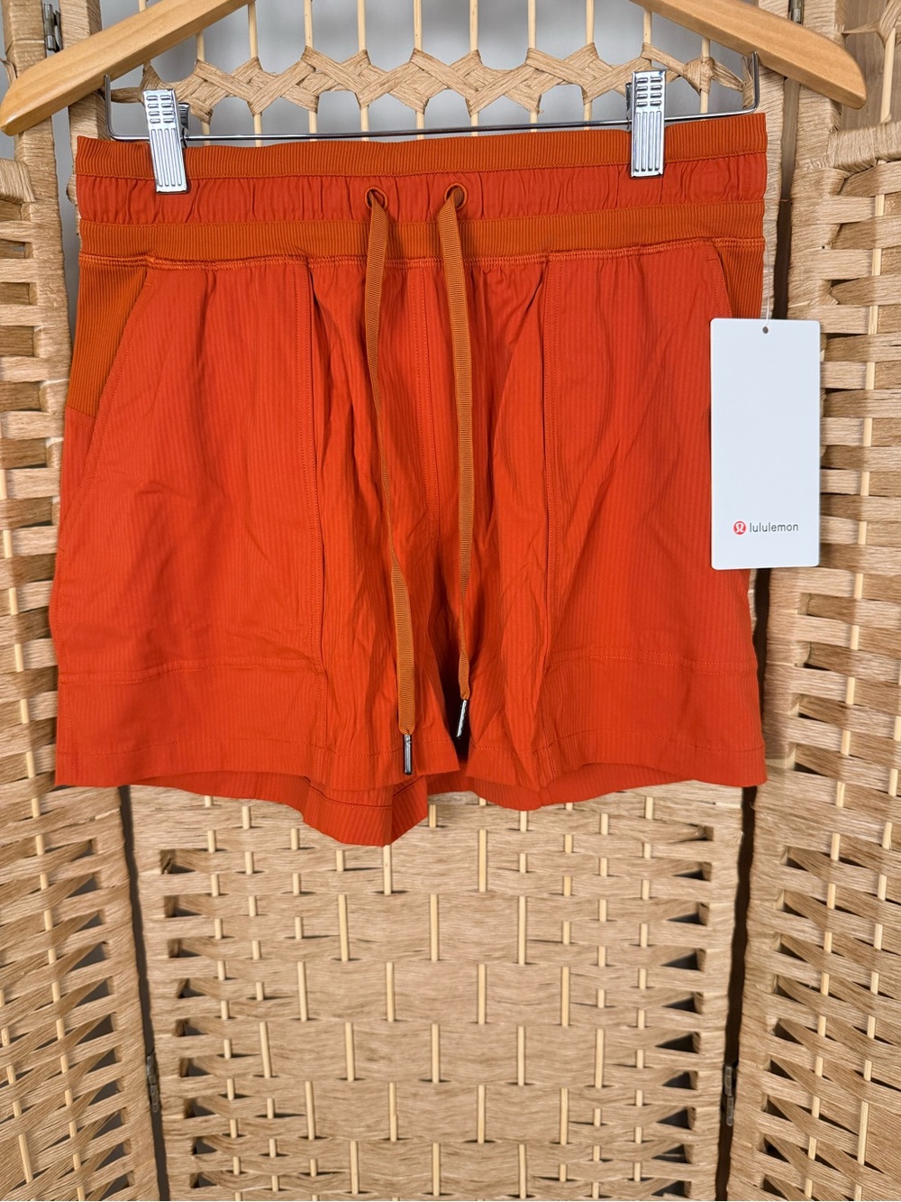 NWT Lululemon Dance Studio High Rise Shorts Autumn Rust Size 6